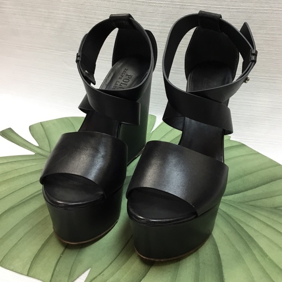 Polo Ralph Lauren Shoes - Polo Ralph Lauren Black Platforms.